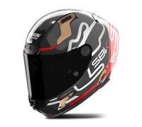 Nolan X-804 RS Ultra Carbon SBK 360, casco integral XXL female Carbono/Negro/Rojo/Gris/Oro