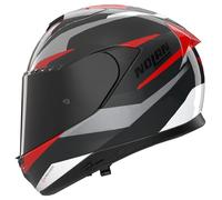 Nolan X-904 Ultra Carbon Calibro Casco, negro-gris-rojo, tamaño L para Hombres