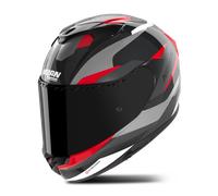 Nolan X-904 Ultra Carbon Calibro Casco, negro-gris-rojo, tamaño XL para Hombres