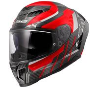 Casco integral para moto LS2 FF807 Dragon Trax rojo L