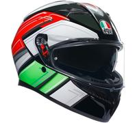 Casco integral para motocicleta AGV K3 E2206 MPLK WING NEGRO/ITALIA