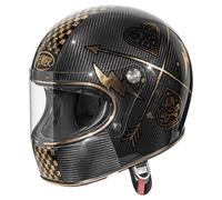 Casco Integral Premier TROPHY CARBON NX GOLD CHROMED