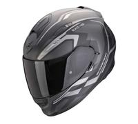 Scorpion Exo-491 Kripta Casco, negro-plata, tamaño M para Hombres