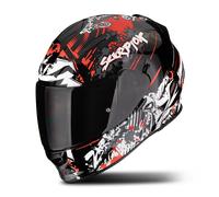 Scorpion Exo-491 Spector Casco integral, negro/rojo/blanco, Talla L (59/60)