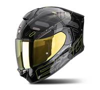 SCORPION EXO-530 AIR FOND CASCO DE MOTO INTEGRAL NEGRO AMARILLO NEÓN