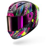 Shark, Casco Moto Integral AERON FAWN Carbon Violet Yellow DVY, XS