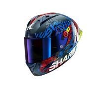 Shark Aeron-GP FIM Racing 02 Speed-Vib, casco integral S female Carbono/Azul/Rojo