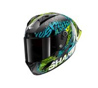 Casco Integral Shark AERON GP FIM RACING #2 SPEED-VIB Carbon Blue Green