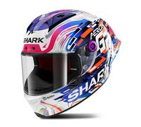 SHARK Cascos Aeron GP Replica Zarco Carbon / Violet / Blue L