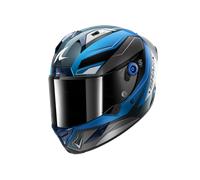 Shark Aeron Mekarium, casco integral M female Negro/Azul/Plata