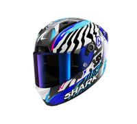 SHARK Casco integral AERON SPEED-FANCY Carbon Blanco/Azul XL