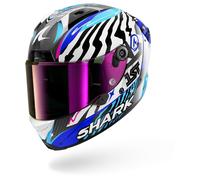 SHARK Casco integral Aeron Speed-Fancy Carbon Blanco/Azul Talla L