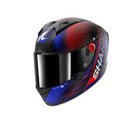 Shark Aeron Speed Tech Carbon Casco, negro-rojo-azul, tamaño M para Hombres