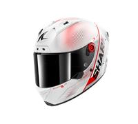 SHARK Casco integral Aeron Speed-Tech Carbon Blanco/Carbono/Rojo Talla L para Hombres