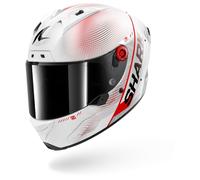 SHARK Casco integral Aeron Speed-Tech Carbon Blanco/Carbono/Rojo Talla L para Hombres