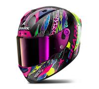 SHARK Cascos Aeron Fawn Carbon / Violet / Yellow XL