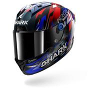 Shark Aeron Zarco GP De France, casco integral S female Carbono/Azul/Rojo/Plata