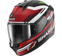 Shark D-Skwal 3 Firstlap Casco, negro-blanco-rojo-verde, tamaño XL para Hombres