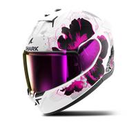 Casco Integral Shark D-Skwal 3 Mayfer Blanco cromado/RojoXS Blanco cromado,Rojo