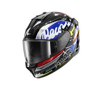 SHARK Casco integral D-Skwal 3 Streetrush para mujer XL Negro/Azul/Blanco/Amarillo