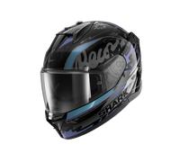 SHARK Casco integral D-Skwal 3 Streetrush para mujer Negro/Gris/Verde/Lila XS
