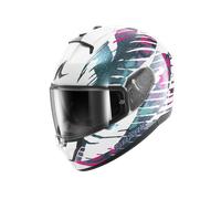 Shark Ridill 2 Reptaia, casco integral S male Blanco/Verde Oscuro/Turquía/Fucsia