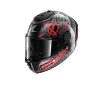 Casco Integral Shark SPARTAN RS CARBON SHIEVER Carbon Anthracite Red