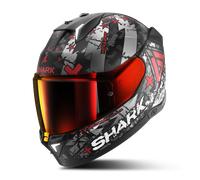 SHARK Casco integral SKWAL i3 Hellcat Mate negro/Cromado/Rojo XXL