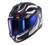 Casco Integral Shark Skwal i3 Linik Mate Azul/Blanco/RojoL Mate Azul,Blanco,Rojo