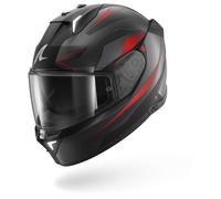 SHARK Casco integral Skwal i3 Mekarium – negro/gris/rojo – Tamaño XL para Hombres