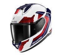 Casco Integral Shark Skwal i3 Rhad Blanco cromado/RojoM Blanco cromado,Rojo