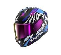 SHARK Casco integral Skwal i3 Speed-Fancy Negro/Blanco/Azul Talla S para hombres