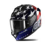 Shark Skwal i3 US Flag Casco, negro-blanco-rojo-azul, tamaño XL para Hombres