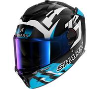 Shark Spartan GT Pro Carbon Zarco Casco Integral Carbono/Blanco/Azul S unisex negro