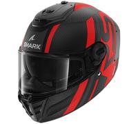 Casco Integral Shark SPARTAN RS CARBON SHAWN Mat Carbon Anthracite Red