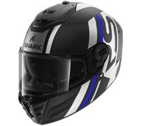 Casco Integral Shark SPARTAN RS CARBON SHAWN Mat Carbon Blue Silver