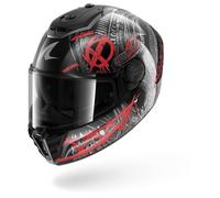 SHARK Casco integral Spartan RS Shiever Carbon Antracita/Rojo XS para Hombres