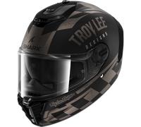 Shark Spartan RS Raceshop Casco, negro-gris, tamaño S para Hombres