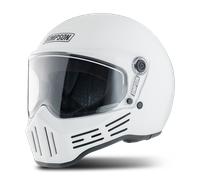Casco Integral Simpson M30 Sólido BlancoS Blanco