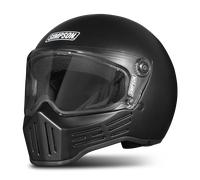 Casco Integral Simpson M30 Sólido Negro MateL Negro Mate