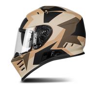 Simpson Venom Tank, casco integral L male Mate Beige/Marrón/Negro