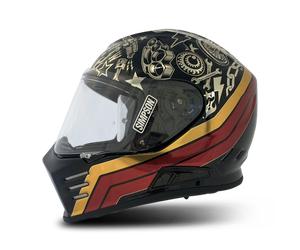 Casco Integral Simpson Venom Tatoo Negro cromadoXL Negro cromado