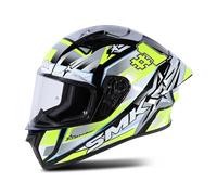 SMK Stellar Uno Sport Casco, gris-amarillo, tamaño M para Hombres