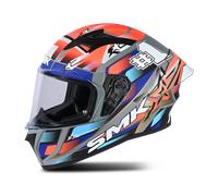 SMK Stellar Uno Sport Casco, rojo-azul, tamaño L para Hombres