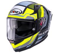 Suomy Speedstar 2 Parallax Casco, negro/amarillo/blanco, Talla XL (61/62)