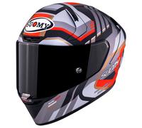 Suomy SR-GP Evo Infrared Casco, gris/rojo/negro, Talla L (59/60)