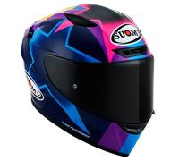 Suomy Track-1 Bastianini Replica, casco integral XL male Negro/Fucsia/Lila/Azul