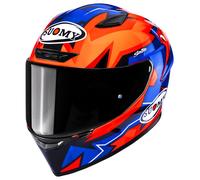 Suomy Track-1 Firestorm Casco, rojo/azul, Talla S (55/56)