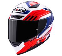 Suomy Track-1 Framework Casco, blanco/rojo/azul, Talla L (59/60)