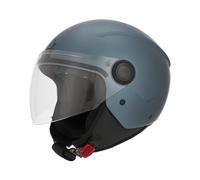 Casco Jet Acer rezza Metálico Azul Oscuro Moto Scooter Homologado ECE 2206